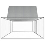 vidaXL Chicken Coop Galvanized Steel Pet Animal House Cage Carrier Multi Sizes