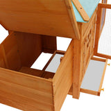 vidaXL Chicken Coop Wooden Backyard Nest Box Pet House Rabbit Multi Colours