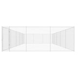vidaXL Outdoor Dog Kennel Galvanised Steel Dog House Dog Cage Multi Sizes