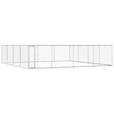 vidaXL Outdoor Dog Kennel Galvanised Steel Dog House Dog Cage Multi Sizes