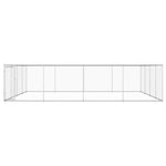 vidaXL Outdoor Dog Kennel Galvanised Steel Dog House Dog Cage Multi Sizes