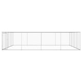 vidaXL Outdoor Dog Kennel Galvanised Steel Dog House Dog Cage Multi Sizes