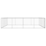 vidaXL Outdoor Dog Kennel Galvanised Steel Dog House Dog Cage Multi Sizes