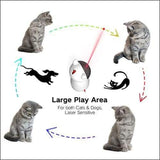 Interactive Laser 360 Degree Rotation Electronic Cat Toy